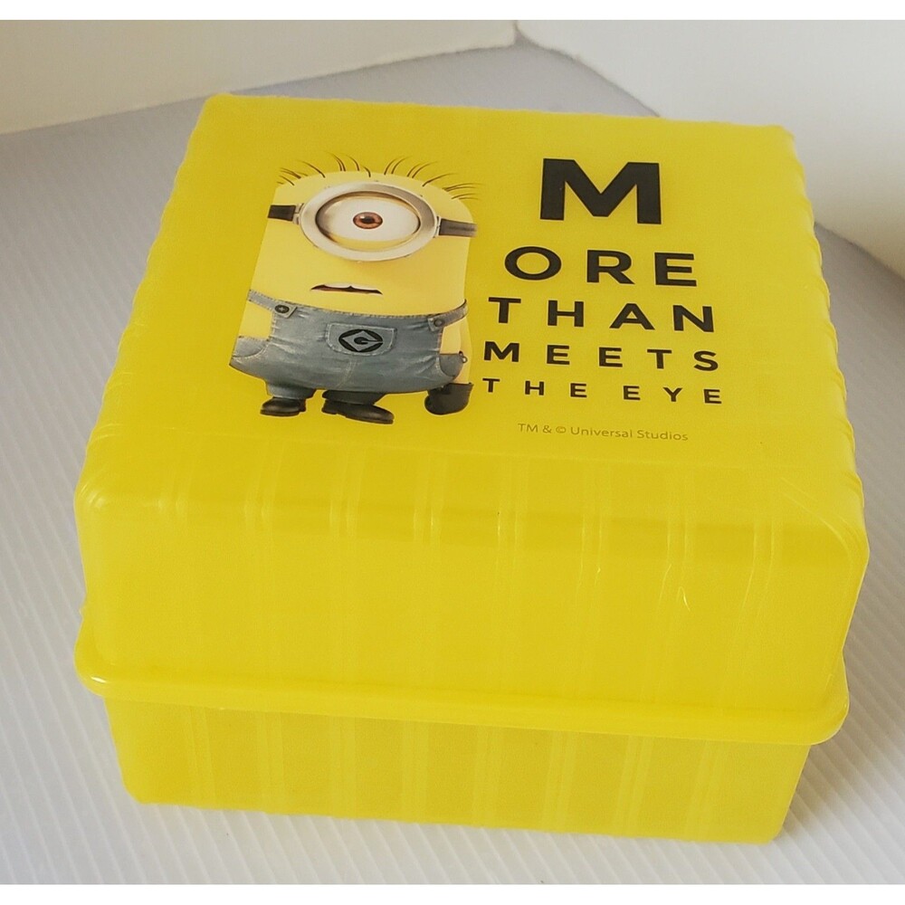 Zak Designs Minions Lunchtime Go Pak Bento Box Food Storage Container Lunch Cube
